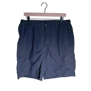 THE NORTH FACE slate gray hiking cargo shorts L